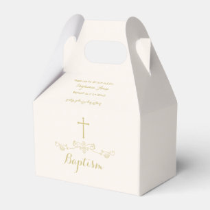 Goldkreuz und -lorbeer geschenkschachtel