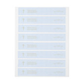 Goldkreuz und -lorbeer in hellblauem (Bogen)