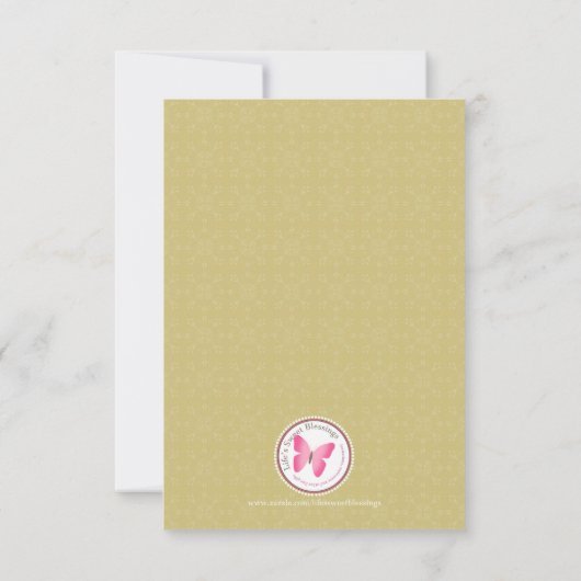 Goldkreuz und -lorbeer in hellblauem dankeskarte (Rückseite)