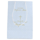 Goldkreuz und -lorbeer in hellblauem mittlere geschenktüte (Rückseite)