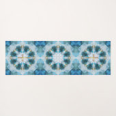 Goldkreuzleuchte, Hübsch blaue Wasserfarbe Yogamatte (Rückseite (Horizontal))