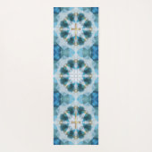 Goldkreuzleuchte, Hübsch blaue Wasserfarbe Yogamatte (Rückseite)