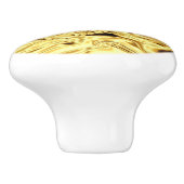 Goldkrinkle Hübsch Keramikknauf (Seitenansicht)