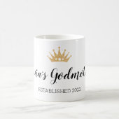 Goldkrone Jahr der Weihnachtsfeier für Godmattin Kaffeetasse (Mittel)