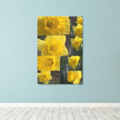 Goldkrone Narziss (düstere Hülle) FotoCollage Leinwanddruck (Insitu (Holzboden))