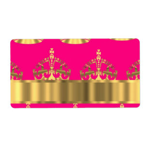Goldkronen auf Pink