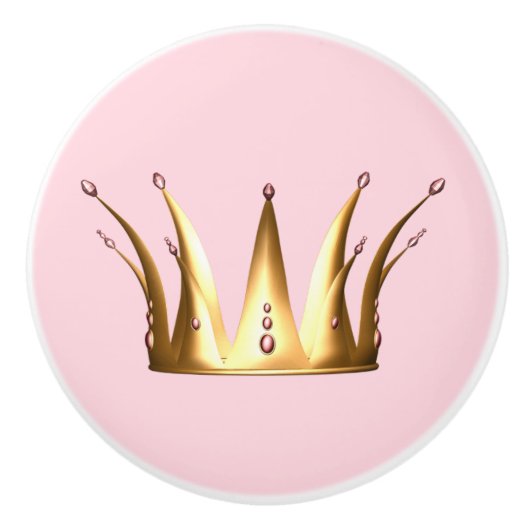 Goldkronen-Fach-Zug-Griff Keramikknauf (Vorderseite)