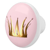 Goldkronen-Fach-Zug-Griff Keramikknauf (Rechts)