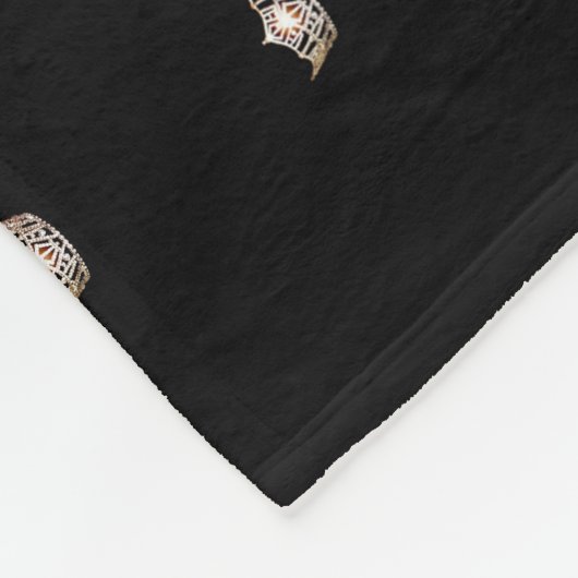 Goldkronen-Fleece-Decke Fräulein-Amerika Fleecedecke (Ecke)