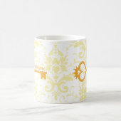 Goldkronen-Herz-Schlüssel Kaffeetasse (Mittel)