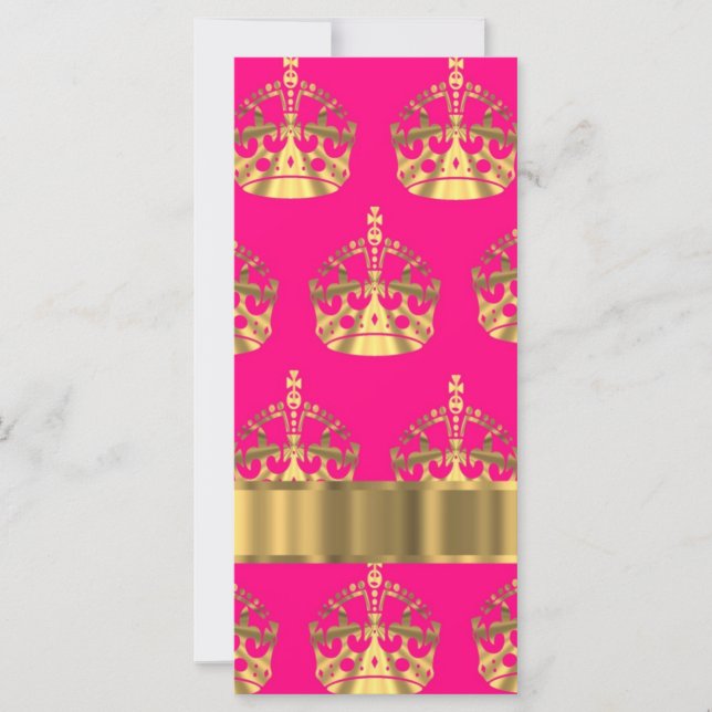 Goldkronen in heißen rosa (Vorderseite)