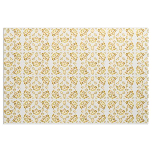 Goldkronen-Kronen-Tuch Stoff (Yard (91,4 cm))