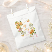 Goldkronen-Monogramm-Hochzeit Geschenktütchen (Ausgeschnitten)