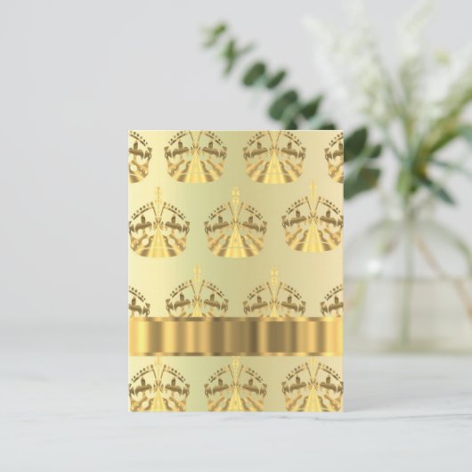 Goldkronen Postkarte (Stehend Vorderseite)