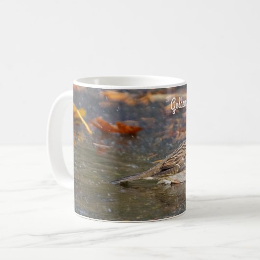 Goldkronenammer Kaffeetasse (Vorderseite Links)