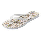 Goldkronenkronen-Flip-Flops Badesandalen (Schrägansicht)