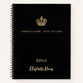 Goldkronennamensgeschäft Notizblock (Vorderseite)