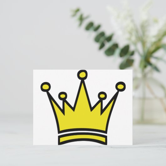 Goldkronensymbol Postkarte (Stehend Vorderseite)