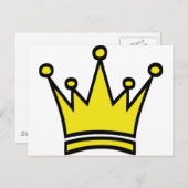 Goldkronensymbol Postkarte (Vorne/Hinten)