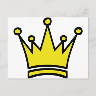 Goldkronensymbol Postkarte