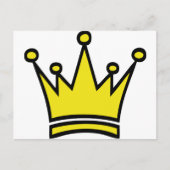 Goldkronensymbol Postkarte (Vorderseite)