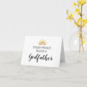 Goldkronprinz braucht Taufformel für Großvater Karte (Gelbe Blume)