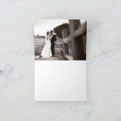 Goldkunst-Deko-Fan-Hochzeits-Foto danken Ihnen zu Dankeskarte (Innenseite)