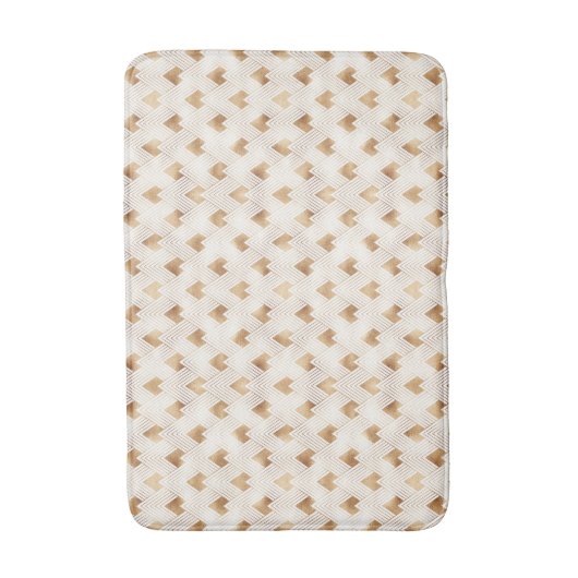 Goldkunst-Deko-Muster Badematte (Vorderseite Vertikal)