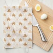 Goldkunst-Deko-Muster Geschirrtuch (Viertel Falte)