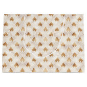 Goldkunst-Deko-Muster Große Geschenktüte (Vorderseite)