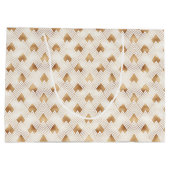 Goldkunst-Deko-Muster Große Geschenktüte (Rückseite)