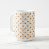 Goldkunst-Deko-Muster Kaffeetasse (Vorderseite Links)