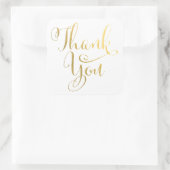 Goldkursive Typografie Danke Stickers (Tasche)
