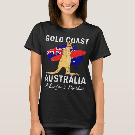 Goldküste Australien Ein Paradies für Surfer T-Shirt (Vorderseite)