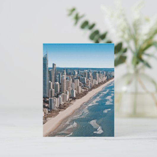 Goldküste Australien Luftansicht Postkarte (Stehend Vorderseite)