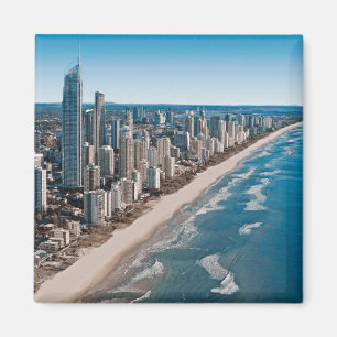 Goldküste Australien Luftfahrtansicht Magnet