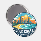 Goldküste Australien Magnet (Vorderseite/Rückseite)