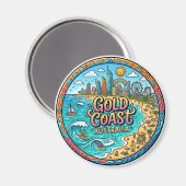 Goldküste Australien Magnet (Vorderseite/Rückseite)