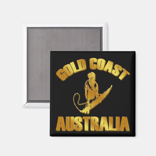 GOLDKÜSTE AUSTRALIEN MAGNET (Vorderseite/Rückseite)