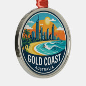 Goldküste Australien Ornament Aus Metall (Rechts)