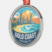 Goldküste Australien Ornament Aus Metall (Links)