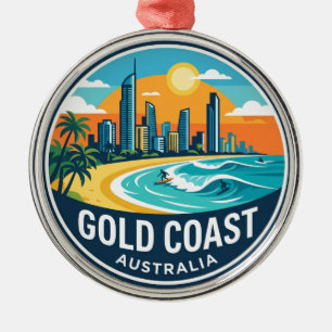 Goldküste Australien Ornament Aus Metall