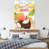 Goldküste, Australien Reiseplakat Leinwanddruck (Insitu (Schlafzimmer))