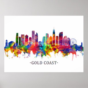 Goldküste Australien Skyline Poster
