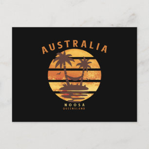 Goldküste Sonnenuntergang Noosa Queensland Postkarte