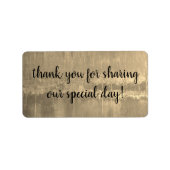 Goldlabels (Blatt 18) von dalDesignNZ Adressaufkleber (Vorne)