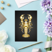 Goldlachs Acryleinladungen (In Situ (Hochzeit))