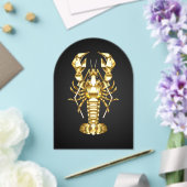 Goldlachs Acryleinladungen (Insitu (Hochzeit))