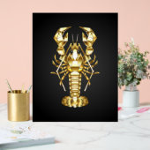 Goldlachs Acrylschild (Hochzeit)