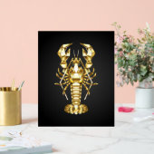 Goldlachs Acrylschild (Hochzeit)